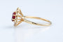 Bague 56 Bague or jaune, rubis et diamants  – 1,09 ct de rubis & 0,25 ct de diamants 58 Facettes BG-1400055-107