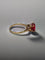 Bague 57.5 Solitaire or jaune Rubis 58 Facettes LP493/15