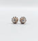 Boucles d'oreilles Puces d'oreilles or rose, platine, diamants taille ancienne (circa 1900) 58 Facettes A05867