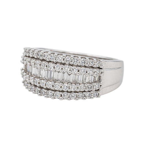 Bague 54 Bague Or blanc Diamant 58 Facettes 3858360RV