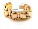 Bracelet Bracelet TANK or jaune et or blanc 58 Facettes M9274