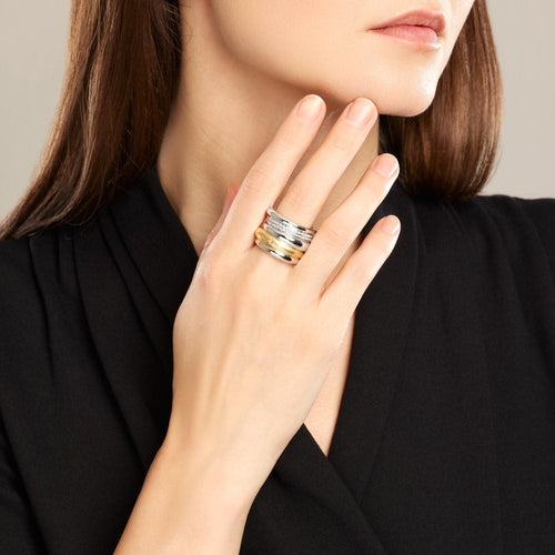 Bague 56 POMELLATO - Bague Tubolare 58 Facettes