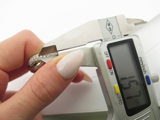 Bague 47 bague POIRAY tresse gm 451110 t47 en or blanc 18k & 51 diamants 1ct 58 Facettes 268752