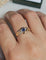 Bague 55 Bague Saphir en Or jaune et Blanc 58 Facettes 637