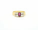 Bague en or jaune avec rubis de 0,50 ct et diamants