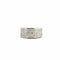 Bague 55 Bague en or blanc pavage de diamants princesses 58 Facettes