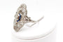 Bague 53 Bague 1930 marquise platine et diamants 58 Facettes 250309