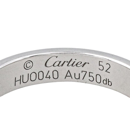 Bague 52 Cartier Bague Love Or blanc 58 Facettes 4534658CN