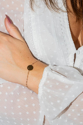 Bracelet Ginette NY Bracelet Mini ever disc Or rose Diamant 58 Facettes 2682437CN