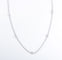 Collier COLLIER A CHAINE OR GRIS 8 DIAMANTS 58 Facettes