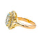 Bague 47 Bague Pompadour Or jaune Aigue marine, Diamant 58 Facettes 3447714CN
