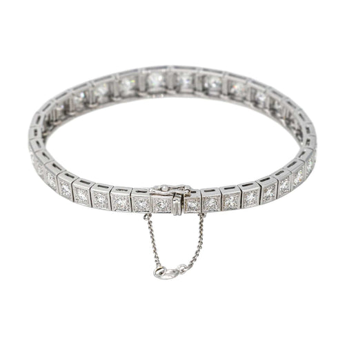 Bracelet Bracelet Ligne Or blanc Diamant 58 Facettes 4387216CN