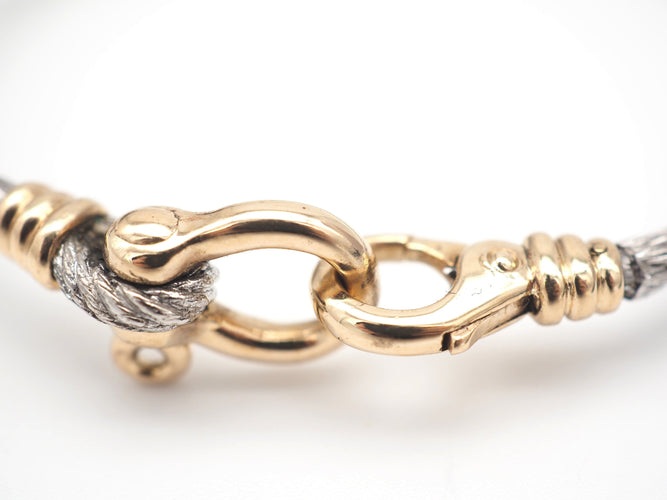 Bracelet Bracelet Fred force 10 vintage en acier et en or 58 Facettes