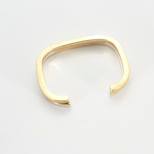 Bracelet DINH VAN - Bracelet Jonc SQUARE Or Jaune & Argent 58 Facettes 34700042/6470003