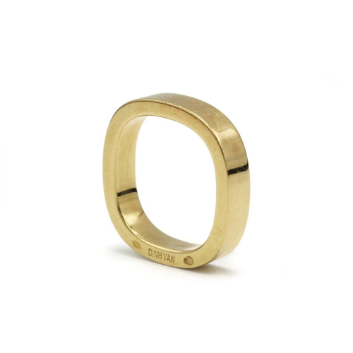 Bague 48 Alliance Or jaune La Carrée - DINH VAN 58 Facettes 250406R