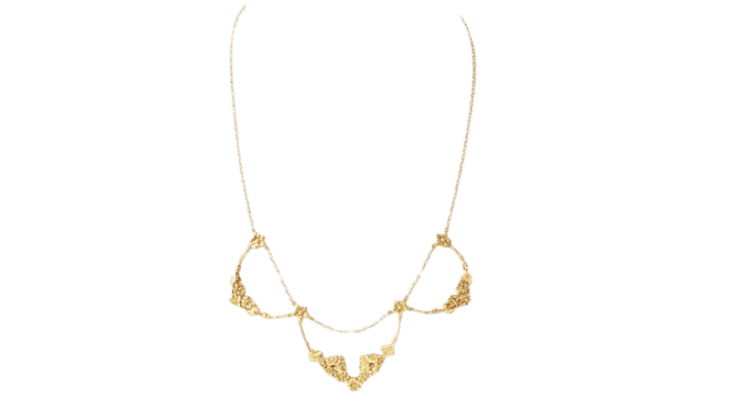 Collier Collier draperie en or jaune et perles 58 Facettes 32204