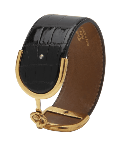 Bracelet Hermès cuivre plaqué or jaune