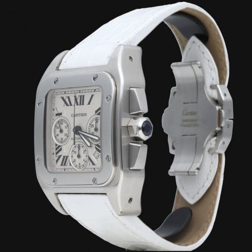 Montre Cartier Montre Santos 100 Xl Chronograph 58 Facettes MT44201