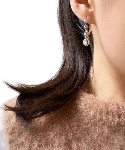 Boucles d'oreilles Boucle d’oreilles Art Déco, en or blanc 18k et diamants 58 Facettes