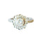Bague 57 bague contemporaine en or avec diamants 58 Facettes A158B