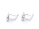 Boucles d'oreilles Boucles d'oreilles en or blanc avec diamants 58 Facettes 2280