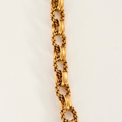 Collier Collier en or rose 18 carats 58 Facettes MON10042