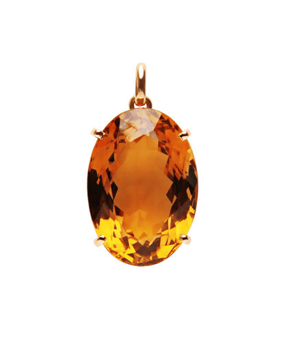 Pendentif Aurore Or rose 18K Quartz fumé