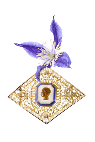 Broche Broche Canetille française rare, vers 1830 – Un monument à la grâce du début du XIXe siècle 58 Facettes 25104-0158