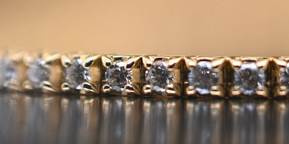 Bracelet Bracelet Tennis Or Jaune Diamants 58 Facettes