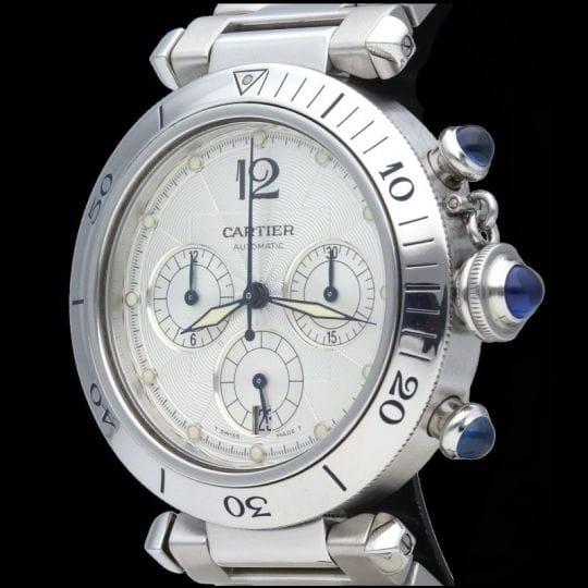 Montre Cartier Montre Pasha Chronograph 58 Facettes MT40988