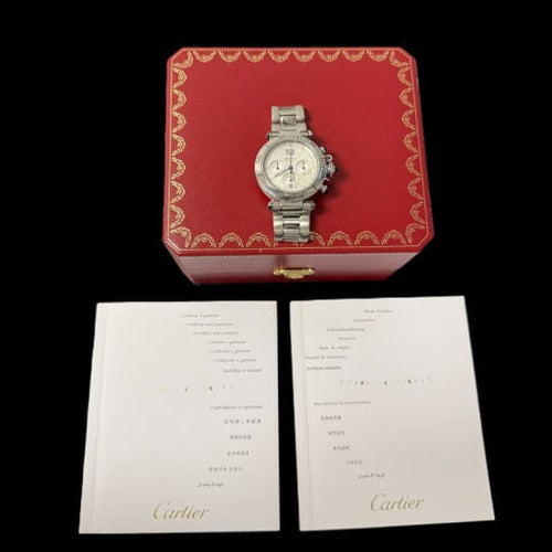 Hodinky Cartier Hodinky Pasha Chronograf 58 Facettes MT45261