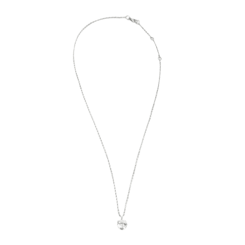 Collier Collier pendentif or blanc et diamant 58 Facettes LF18