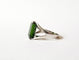 Bague 56 Bague or blanc 18k et Tourmaline verte 58 Facettes