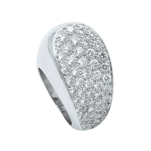 Bague 52 Bague Fred Candy en or gris 18K avec 2,70 cts de diamants G-VS - Taille 52 58 Facettes FB06061