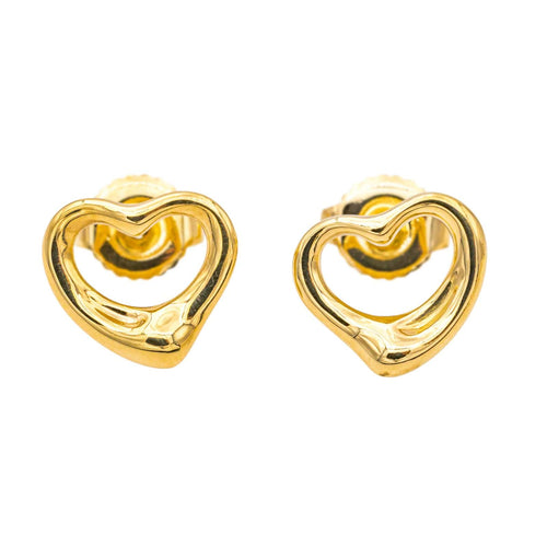 Boucles d'oreilles Tiffany & Co Boucles d'oreilles Puces Open heart Or jaune 58 Facettes 4150500RV