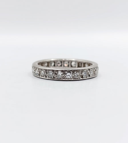 Alliance américaine Art Déco Platine et 0,66 carats de diamants 58 Facettes A06233