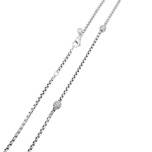 Collier Collier David Yurman, argent, diamants. 58 Facettes 34589