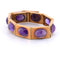 Vintage-Armband aus Gelbgold mit Amethysten 