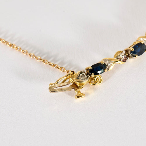 Bracelet Bracelet Prestige en or jaune, or blanc, saphirs et diamants 58 Facettes LP1209/17