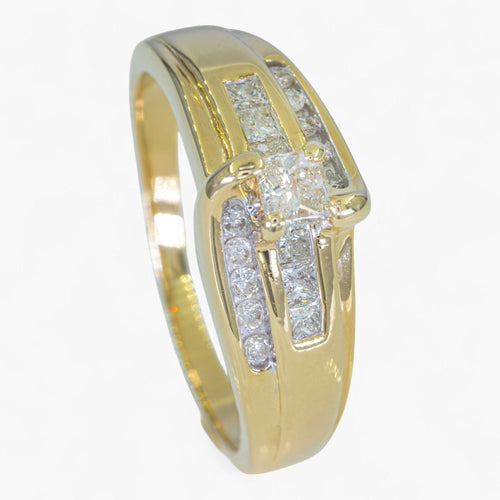 Bague 57 Bague diamants 0,54 carat 58 Facettes AN85