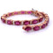 Bracelet BRACELET TENNIS EN OR JAUNE AVEC RUBIS ET DIAMANTS 58 Facettes