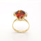 Bague 57 Bague or jaune citrine et diamants 58 Facettes