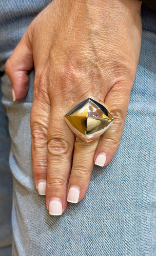 Bague 53 Bague Hermes en argent 58 Facettes