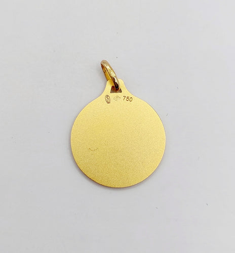 Pendentif AUGIS - Pendentif médaille d'amour or "+ qu'hier - que demain" maison - L'Intemporelle 58 Facettes J5010X0000