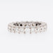 Bague 56 Bague eternity en or blanc certifiée HRD avec diamants 58 Facettes