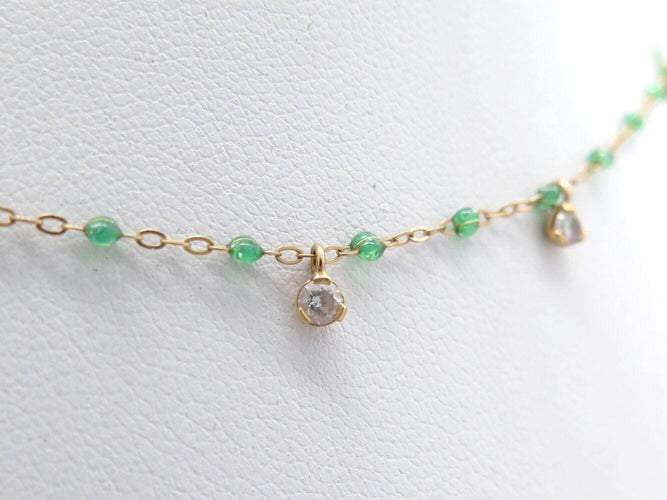 Naszyjnik GIGI CLOZEAU supreme złoto żółte 18k diamenty szmaragdy 58 Facettes 272243