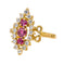 Bague 53 Bague  Marquise Or jaune Diamant, Rubis 58 Facettes 4562575CN