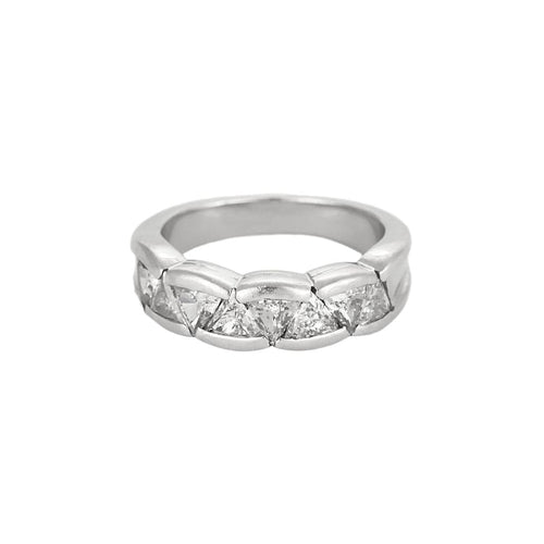 Bague 51 Bague en or blanc et diamants 58 Facettes CRE0100X6