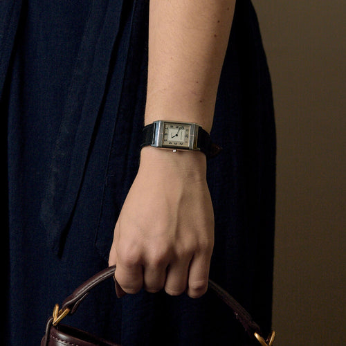 Horloge Jaeger Lecoultre Model Reverso klassiek in staal 58 Facettes