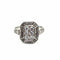 Bague 51.5 Bague Art Déco Diamants Platine 58 Facettes